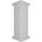 Ekena Millwork 12"W x 40"H Corner Newel Post with Panel, Flat Capital & Base Trim (Installation kit included) NWL12X40CPF0B0 - alternate 8